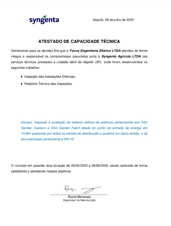 Syngenta Sítio Itápolis 2020